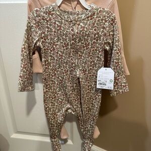 Charming Floral Kids Footie